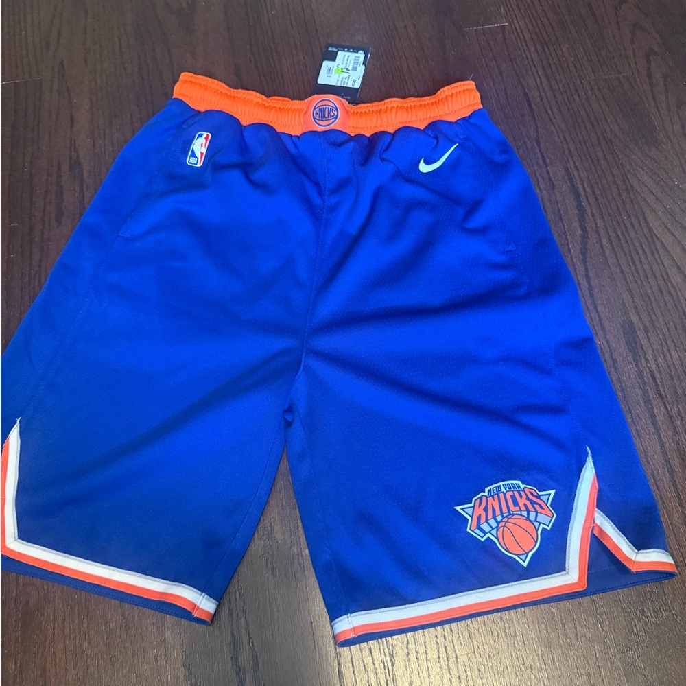 Nike Orange and Blue Basketball Shorts